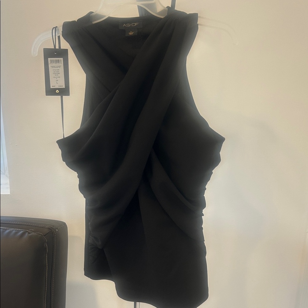 AS by DF Women's Black Draped Top